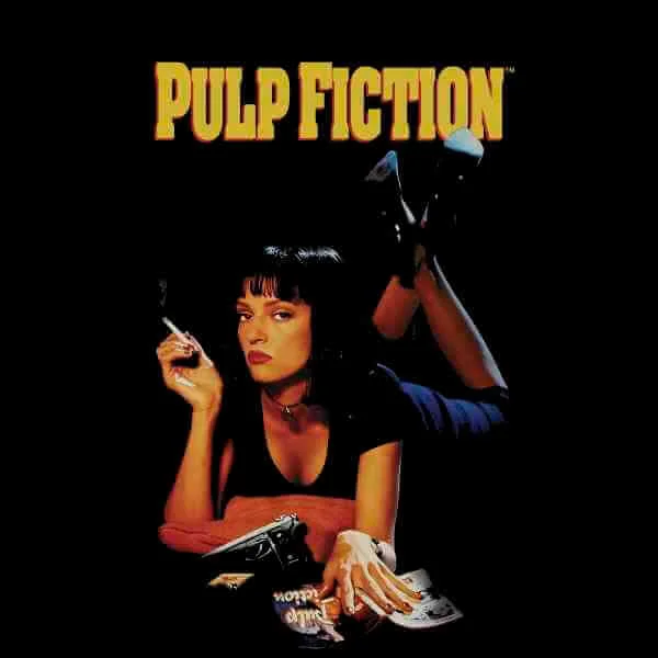 Pulp Fiction Poster Herren T-Shirt - Schwarz