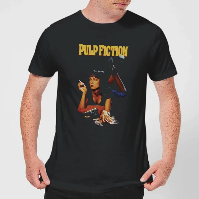 Pulp Fiction Poster Herren T-Shirt - Schwarz