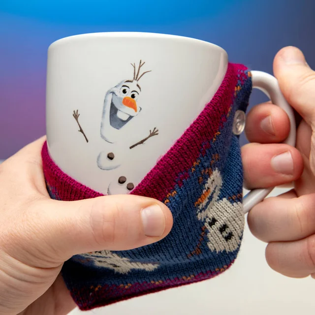 Disney Die Eiskönigin Tasse mit kuscheligem Überzug