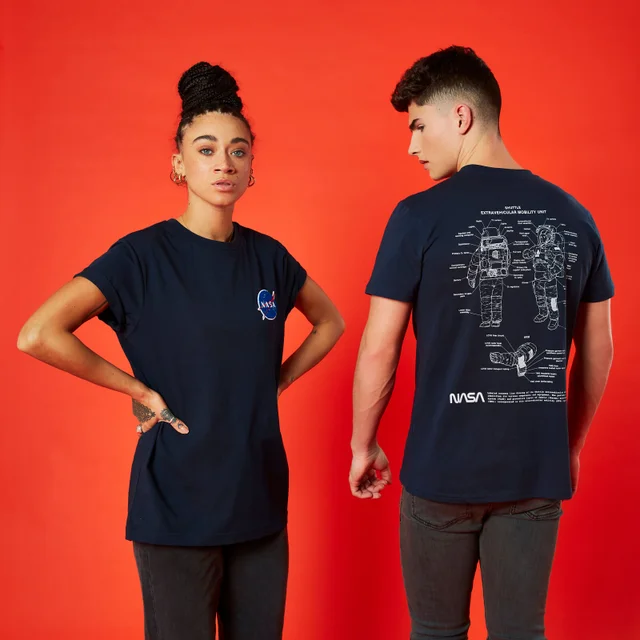 NASA Suit Up Unisex T-Shirt - Navy Blau