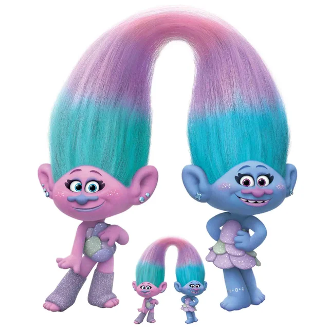 Trolls World Tour Sisters Satin & Chenile übergroßer Karton-Aufsteller