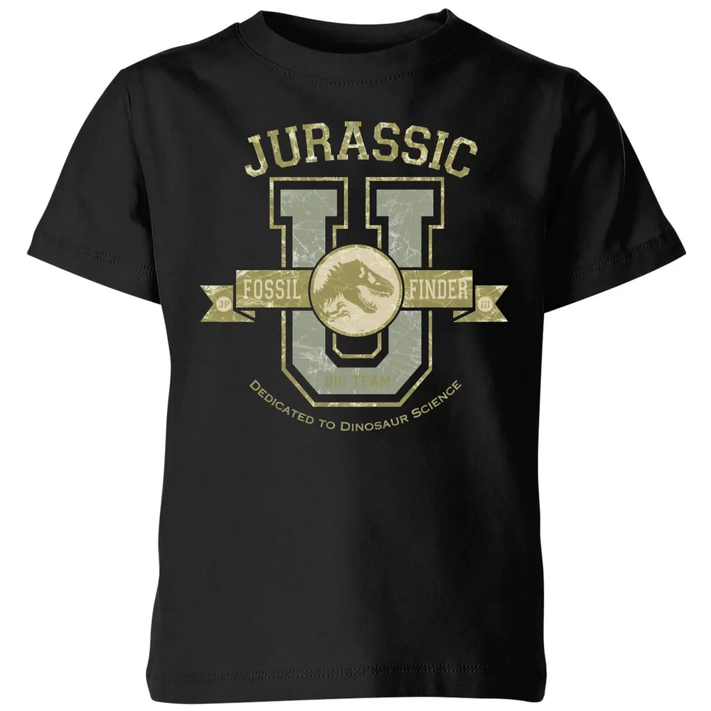 Jurassic Park Fossil Finder Kids' T-Shirt - Black - 3-4 Jahre Bild 1