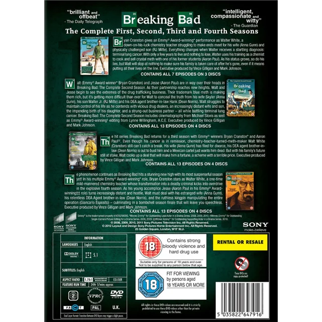 Breaking Bad - Seasons 1-4