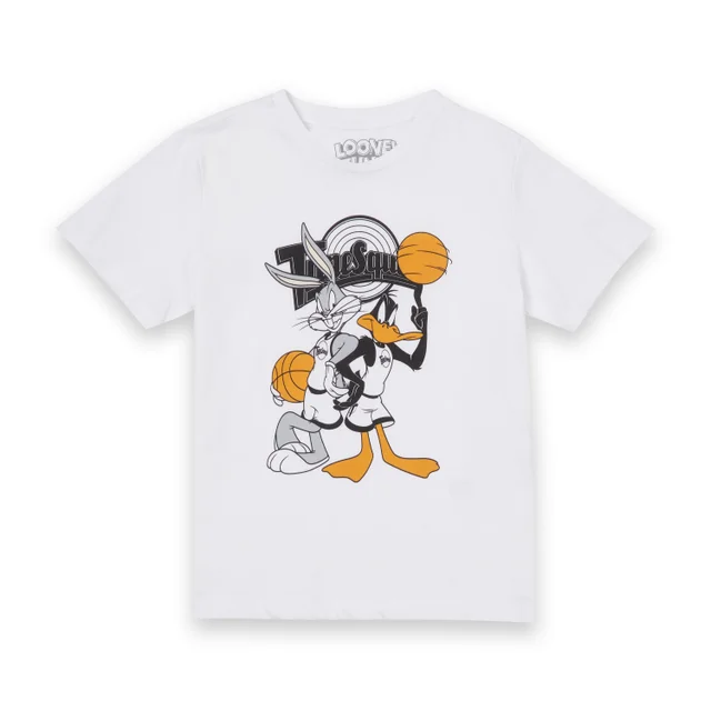Space Jam Bugs Und Daffy Time Squad Kinder T-Shirt - Weiß