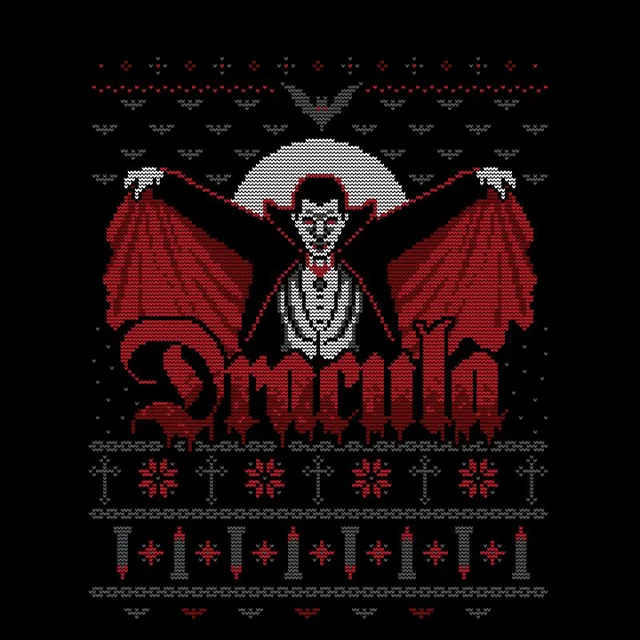 Universal Monsters Dracula Christmas Herren T-Shirt - Schwarz