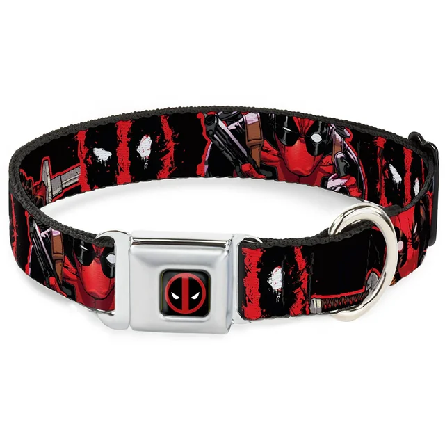 Buckle-Down Marvel Deadpool Logo Seatbelt Belt - Full Cover