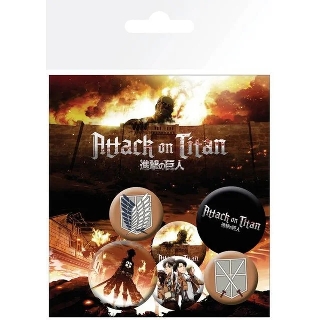 Attack on Titan Characters Badge Pack