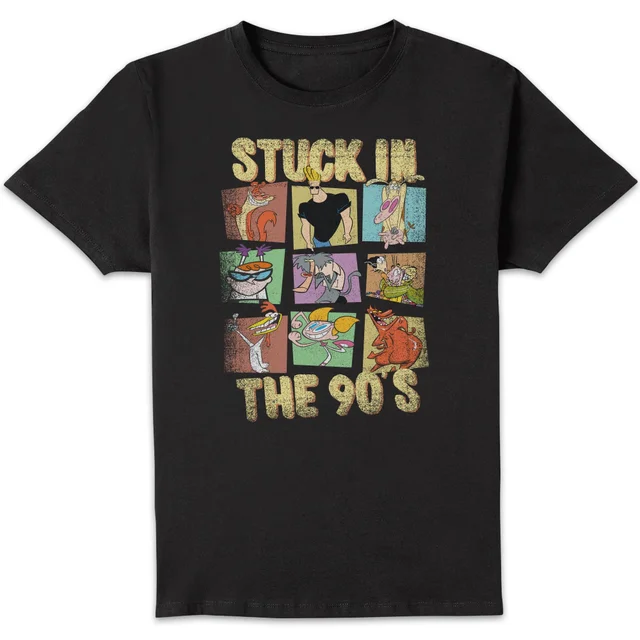 Cartoon Network Stuck In The 90s Herren T-Shirt - Schwarz
