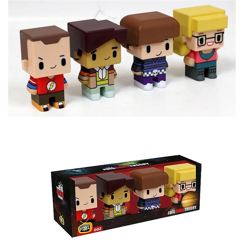 Pixel Figure Big Bang Theory Set of 4 Figures 7cm Bild 1