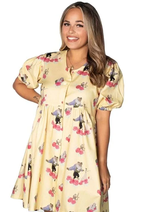 Cakeworthy Beauty and the Beast Puffy Sleeve Dress
