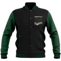 Gremlins Stripe Collegiate Varsity Jacket - Black/Green