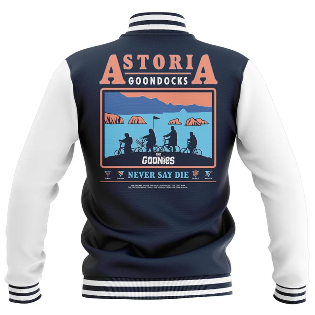 The Goonies Astoria Goondocks Unisex Varsity Jacket - Navy/White