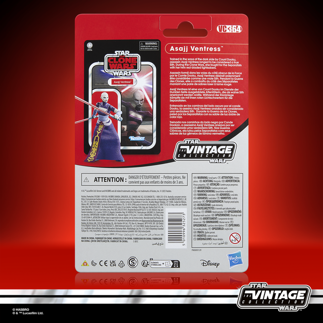Hasbro Star Wars The Vintage Collection The Clone Wars Asajj Ventress Action Figure (3.75”)