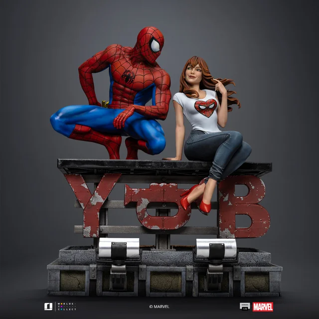 Iron Studios Marvel Comics Spider-Man and MJ Diorama 1/6 Scale Statue