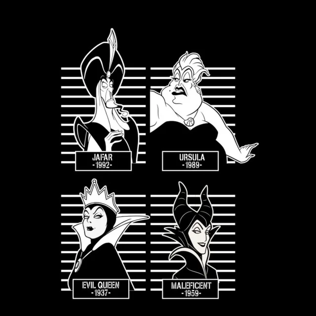 Disney Villains Unisex T-Shirt - Black