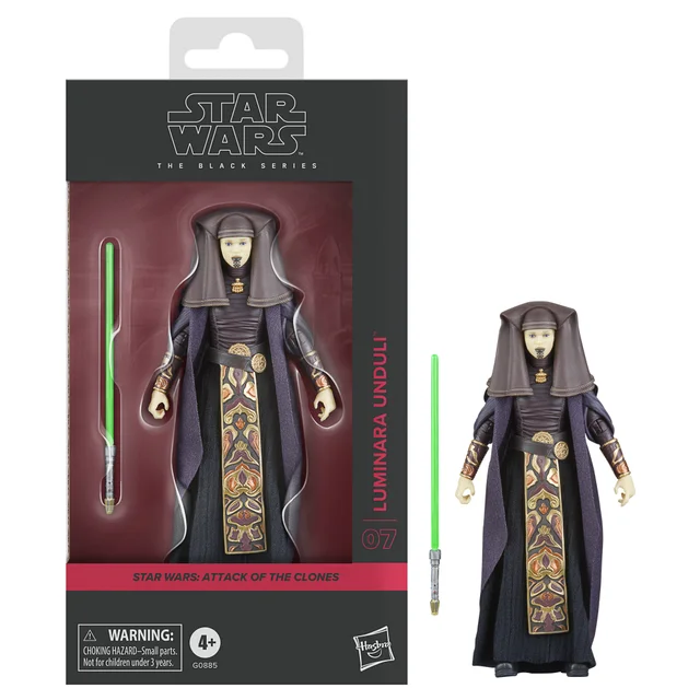 Star Wars The Black Series Luminara Unduli, Star Wars: Attack of the Clones Action Figure (6”)