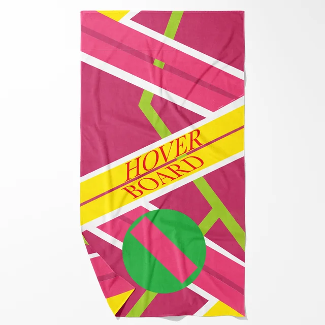 Back To The Future Hoverboard Beach Towel