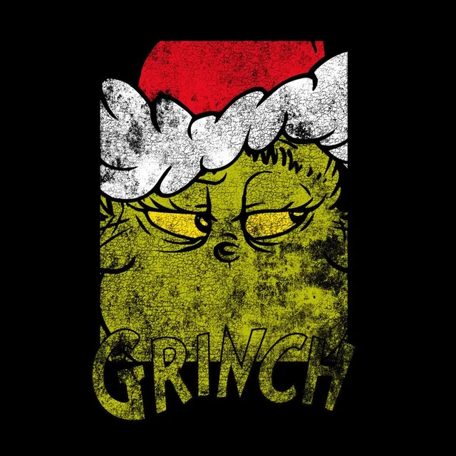 The Grinch Side Eye Black Unisex T-Shirt - Black