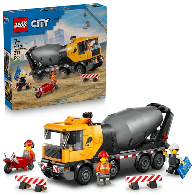 LEGO City Cement Mixer Construction Toy for Kids 60478
