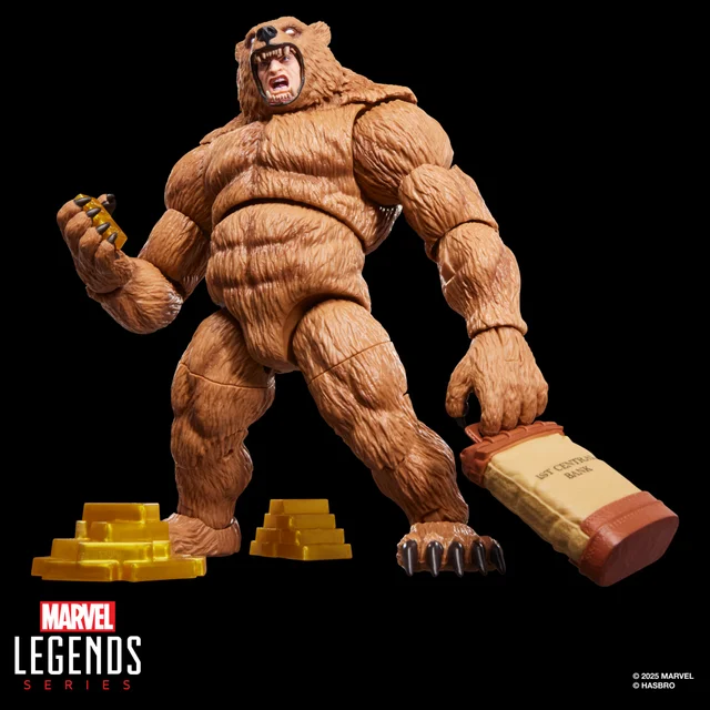 Hasbro Marvel Legends Series Marvel’s Grizzly, Spider-Man Comics Collectible 15-cm-scale Action Figure
