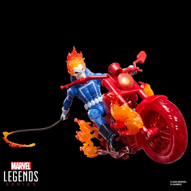 Hasbro Marvel Legends Series Ghost Rider, Johnny Blaze Action Figure with Motorcycle